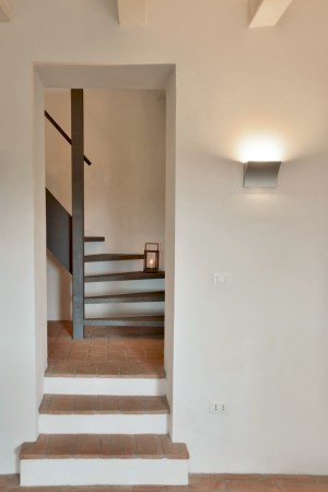 Treppe ins Obergeschoss